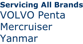 Servicing All Brands VOLVO Penta Mercruiser Yanmar